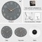 Mosewa Wall Clock 14 Inch Wall Clocks Battery Operated Silent Non-Ticking, Simple Modern Wood Clock Decorative for Bedroom, Living Room, Kitchen, Home Office (Gray)